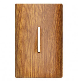 Placa para 1 Interruptor Vertical 4x2 com Suporte - Novara Cumaru